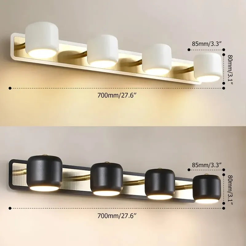 Bathroom Vanity Wall Sconces LED 4-Light Adjustable - view 7