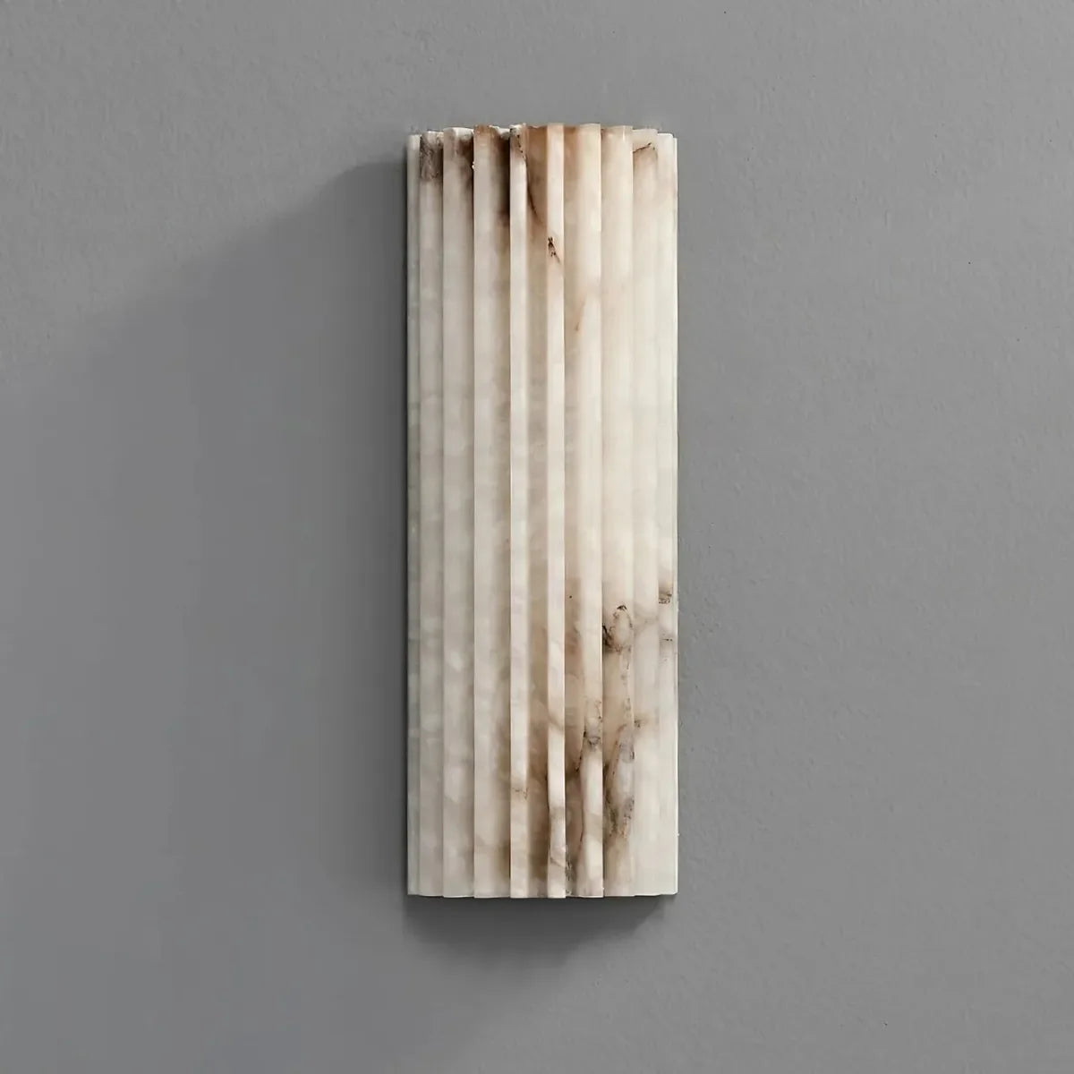 Hand‑Carved Alabaster Wall Light – Built‑In LED with Sculptural Design - view 2